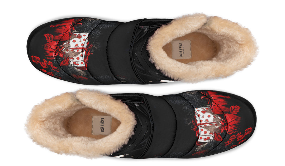 Yule Antlers Comfy Winter Boots