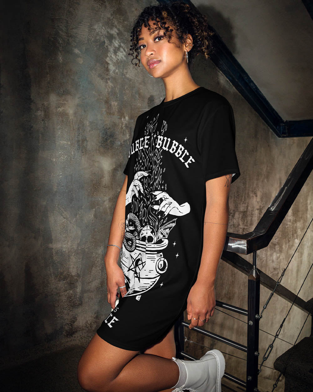 Double Bubble Tee Dress