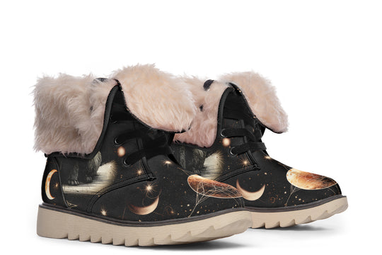 Astral Fox Fold Over Winter Boots