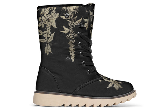 Black Night Ivy Fold Over Winter Boots