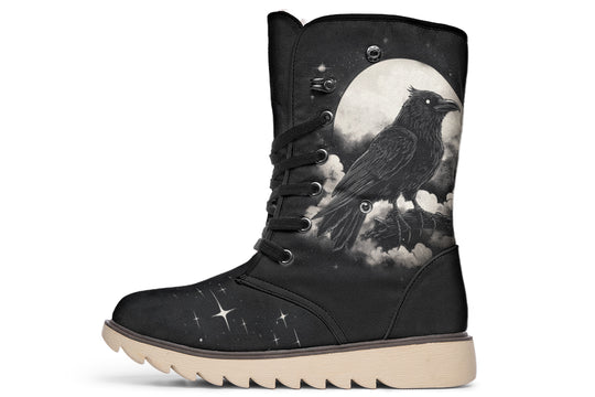 Doom Raven Fold Over Winter Boots