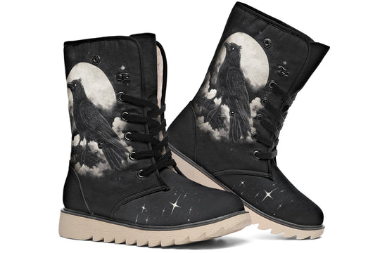 Doom Raven Fold Over Winter Boots