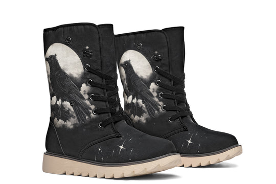 Doom Raven Fold Over Winter Boots