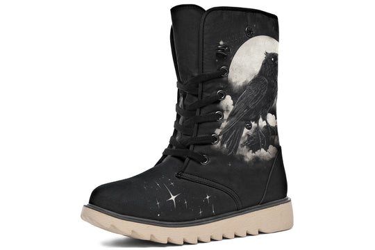 Doom Raven Fold Over Winter Boots