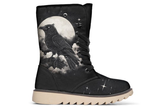 Doom Raven Fold Over Winter Boots