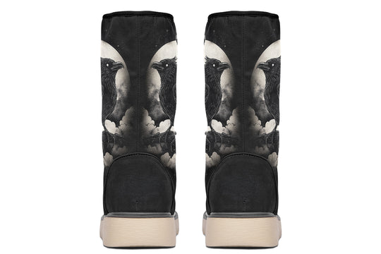Doom Raven Fold Over Winter Boots