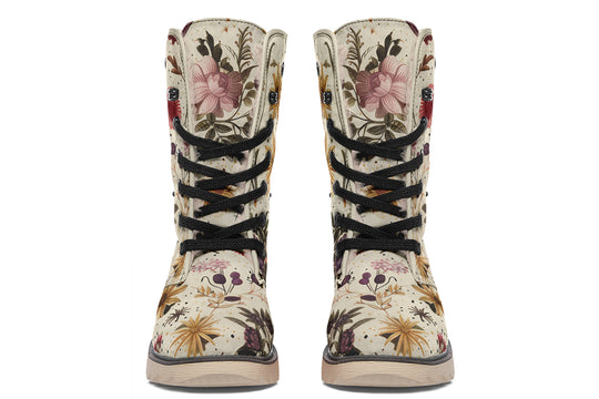 Enchanted Blossoms Fold Over Winter Boots