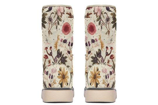 Enchanted Blossoms Fold Over Winter Boots