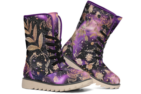 Galactic Bloom Fold Over Winter Boots