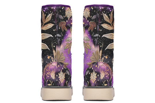 Galactic Bloom Fold Over Winter Boots