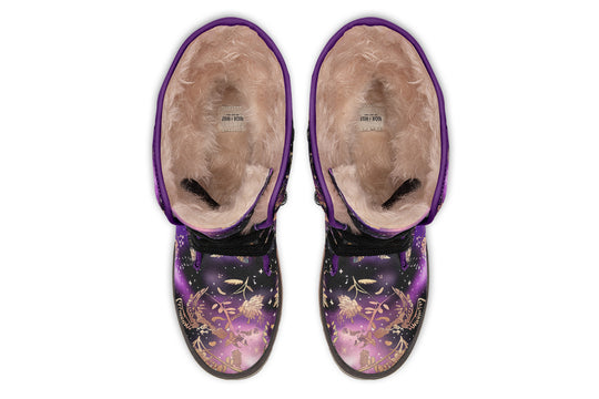Galactic Bloom Fold Over Winter Boots