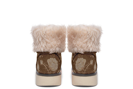 Hazel Rose Romance Fold Over Winter Boots