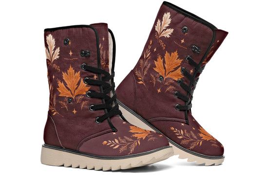 Oxblood Autumnalis Fold Over Winter Boots