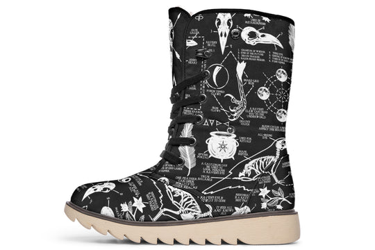 Raven Study Fold Over Winter Boots