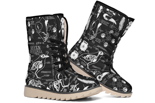 Raven Study Fold Over Winter Boots
