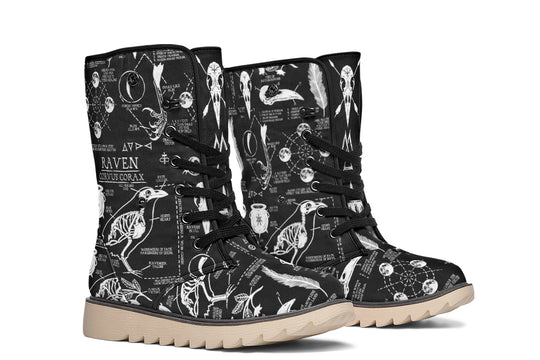 Raven Study Fold Over Winter Boots