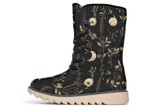Twilight Garden Fold Over Winter Boots
