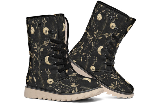 Twilight Garden Fold Over Winter Boots