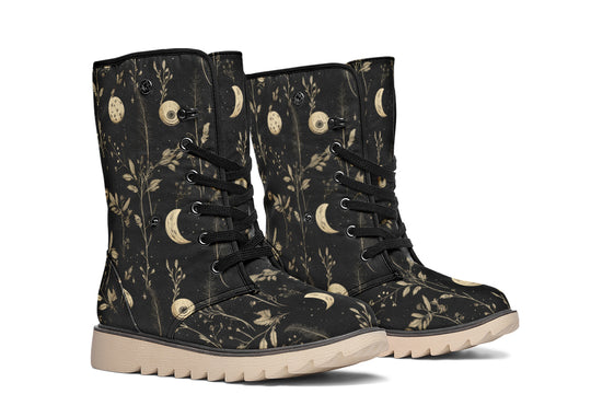 Twilight Garden Fold Over Winter Boots