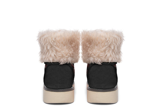 Wildflower Bear Fold Over Winter Boots