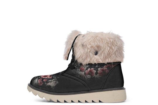 Wildflower Bear Fold Over Winter Boots
