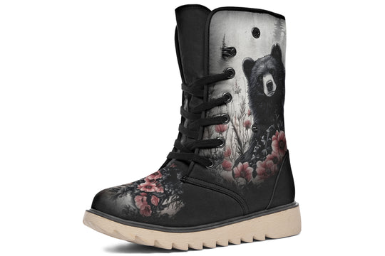 Wildflower Bear Fold Over Winter Boots