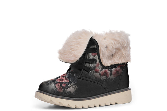 Wildflower Bear Fold Over Winter Boots