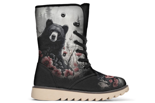 Wildflower Bear Fold Over Winter Boots