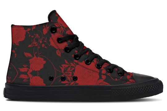 Blood Rose Romance High Tops