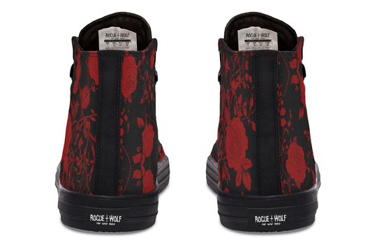 Blood Rose Romance High Tops