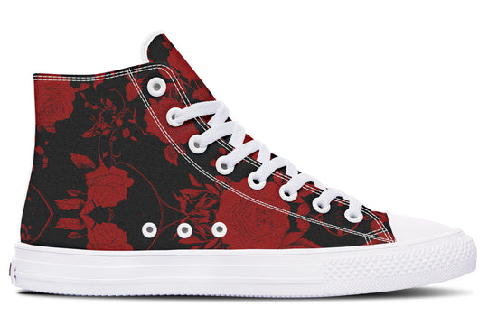 Blood Rose Romance High Tops