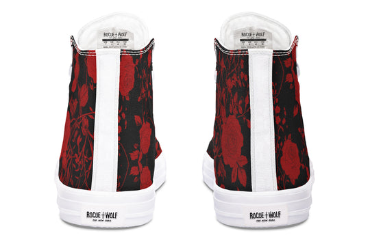 Blood Rose Romance High Tops