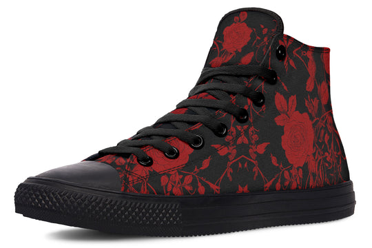 Blood Rose Romance High Tops