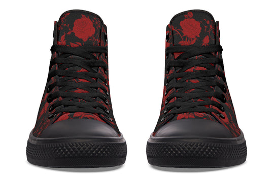 Blood Rose Romance High Tops