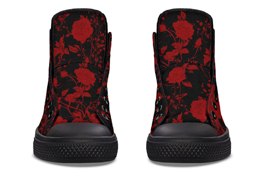 Blood Rose Romance High Tops