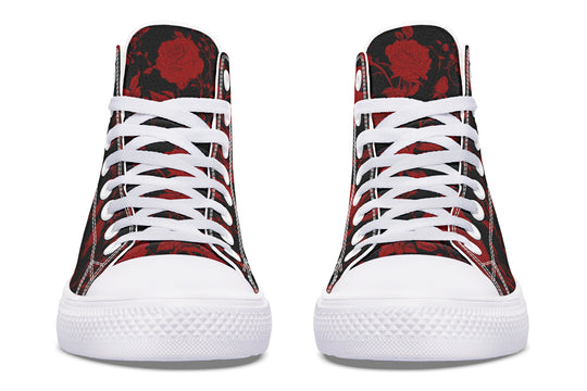 Blood Rose Romance High Tops