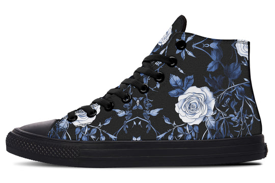 Blue Rose Romance High Tops