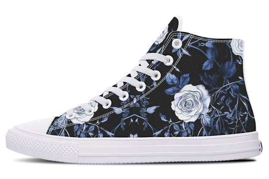 Blue Rose Romance High Tops