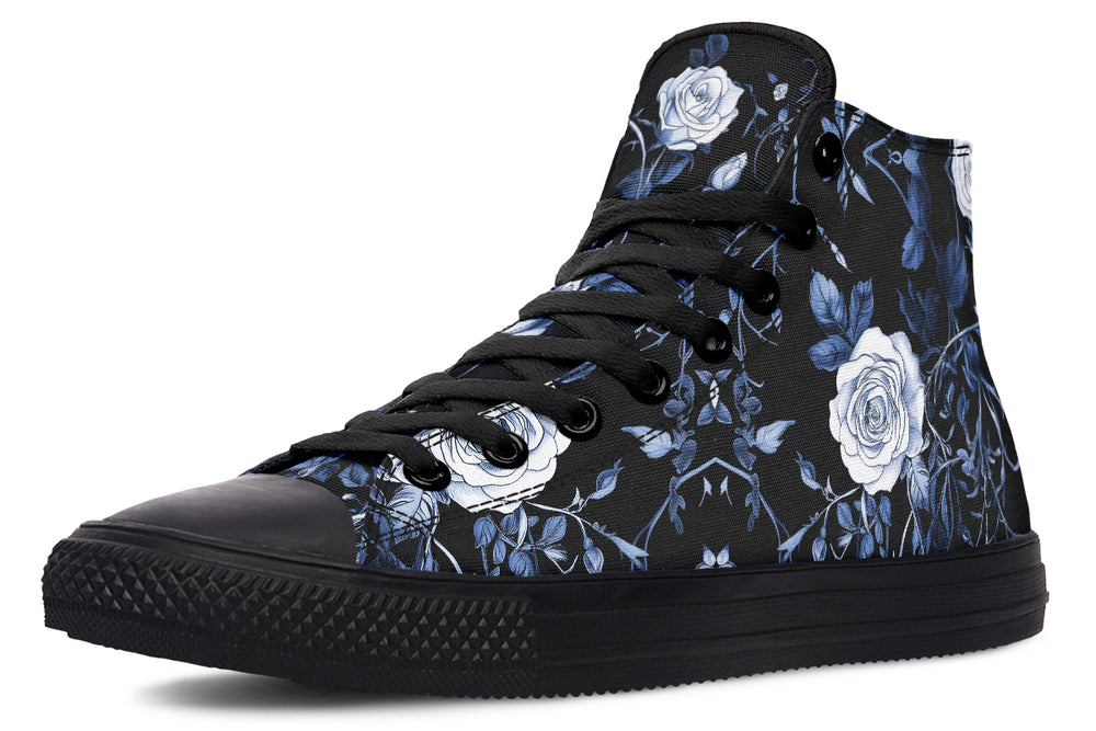 Blue Rose Romance High Tops