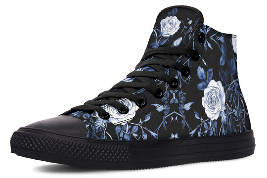 Blue Rose Romance High Tops