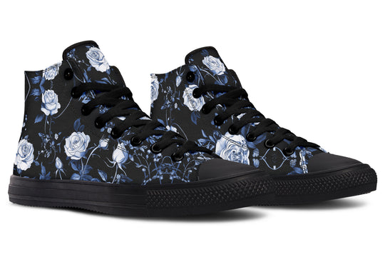 Blue Rose Romance High Tops