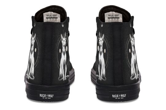 Cosmic Sphynx Cat High Tops