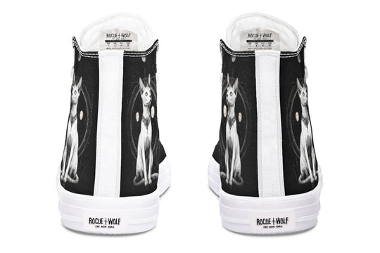 Cosmic Sphynx Cat High Tops