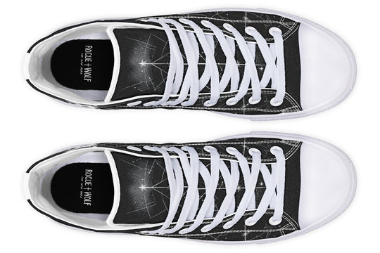 Cosmic Sphynx Cat High Tops