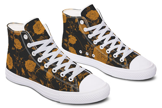Golden Rose Romance High Tops