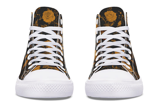 Golden Rose Romance High Tops