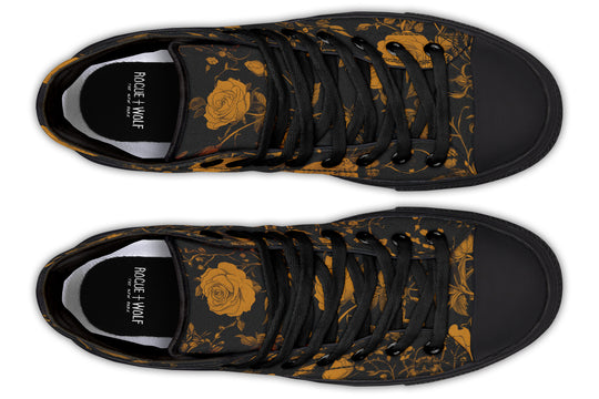 Golden Rose Romance High Tops