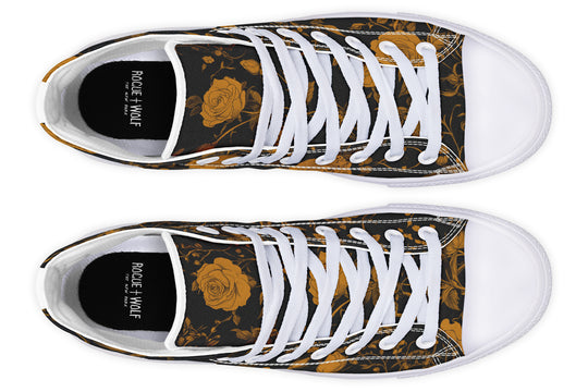 Golden Rose Romance High Tops