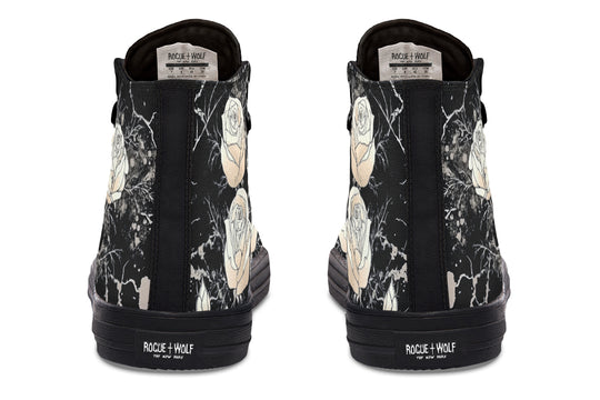 Ivory Kintsugi Rose High Tops