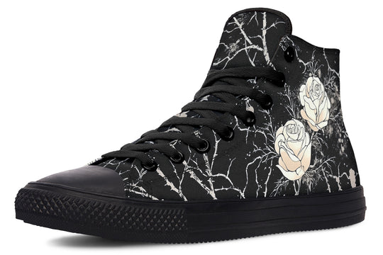 Ivory Kintsugi Rose High Tops